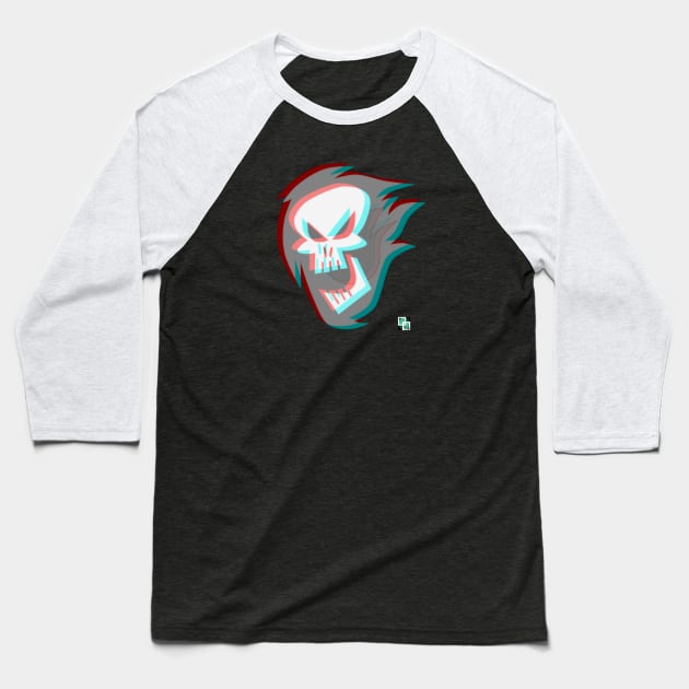 TD - Red-Hot Skull Baseball T-Shirt by CourtR